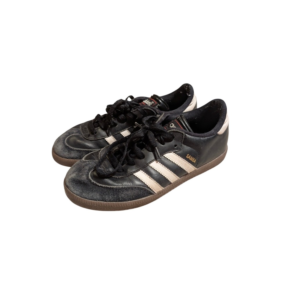 Adidas Samba Classic Black White Gum Sole Indoor Soccer Shoes Mens 5 Womens 6